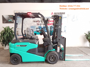 Xe nâng điện Mitsubishi 2.5 tấn ngồi lái - Model:FB25CB - Hàng Nhập khẩu chính hãng