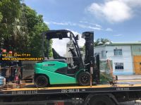Bàn giao xe nâng điện Mitsubishi 2.5 tấn ngồi lái tại Hưng Yên
